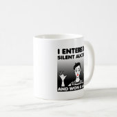 Silent Auction Mime Funny Mug Koffiemok (Voorkant rechts)