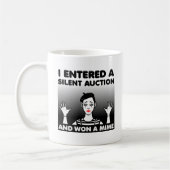 Silent Auction Mime Funny Mug Koffiemok (Links)