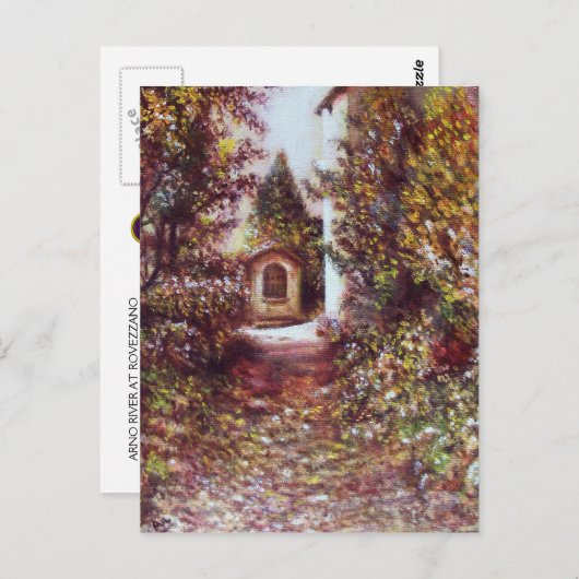 SILENT AUTUMN IN FLORENCE Toscane Landscape Briefkaart (Voorkant / Achterkant)