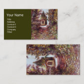 SILENT AUTUMN IN FLORENCE Toscane Landscape Green Visitekaartje (Voorkant / Achterkant)