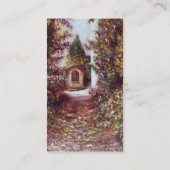 SILENT AUTUMN IN FLORENCE Toscane Landscape Green Visitekaartje (Achterkant)