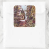 SILENT AUTUMN IN FLORENCE VIERKANTE STICKER (Tas)