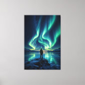 Silent Awakening – Aurora Borealis Canvas Print (Voorkant)