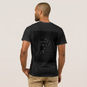 Silent Black ninja moordenaar, gewapend en gevaarl T-shirt (Achterkant volledig)