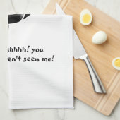 Silent Black ninja moordenaar, gewapend en gevaarl Theedoek (Quarter Fold)