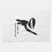 Silent Black ninja moordenaar, gewapend en gevaarl Theedoek (Horizontaal)