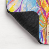 Silent Bloom – Aangepaste Logo of Naam Flower Art Muismat (Hoek)