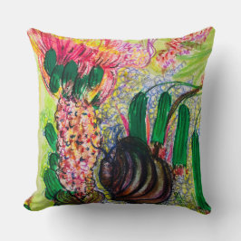 Silent Bloom – Botanische Bloemen & Plant Kunst Kussen