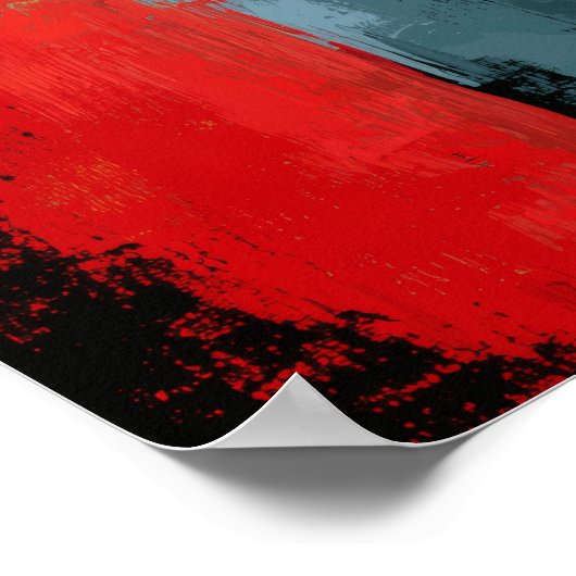 Silent Bloom — Contemporary Abstract Expressionism Poster (Hoek)