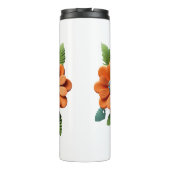 Silent Bloom Sculpted Petals Floral Reverie Ember  Thermosbeker (Achterkant)