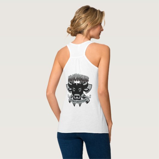 Silent Buffalo Motorclub, eenvoudig en cool Tanktop (Volledige Achterkant)