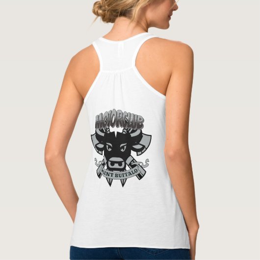 Silent Buffalo Motorclub, eenvoudig en cool Tanktop (Achterkant)