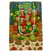 Silent But Deadly Night A Farting Christmas Family Medium Cadeauzakje (Achterkant)