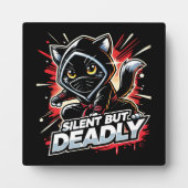 Silent But Deadly - Schattigee Ninja Cat Fotoplaat (Voorkant)