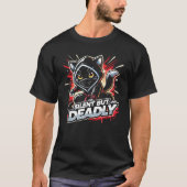 Silent But Deadly - Schattigee Ninja Cat T-shirt (Voorkant)