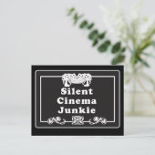 Silent Cinema Junkie Briefkaart (Staand voorkant)