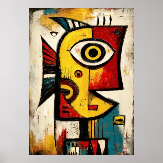 Silent Current — Contemporary Abstract Expression Poster (Voorkant)