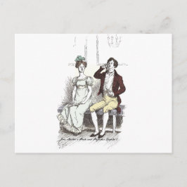 Silent Darcy, Jane Austen Pride en Prejudice Briefkaart