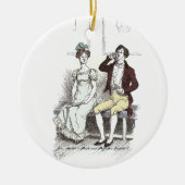 Silent Darcy - Jane Austen Pride en Prejudice Keramisch Ornament (Voorkant)