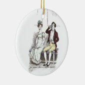 Silent Darcy - Jane Austen Pride en Prejudice Keramisch Ornament (Rechts)