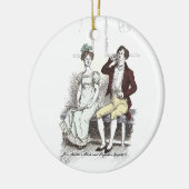 Silent Darcy - Jane Austen Pride en Prejudice Keramisch Ornament (Links)