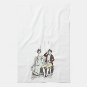 Silent Darcy - Jane Austen Pride en Prejudice Theedoek