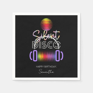 Silent Disco Neon Hoofdtelefoon Volwassen Verjaard Servet