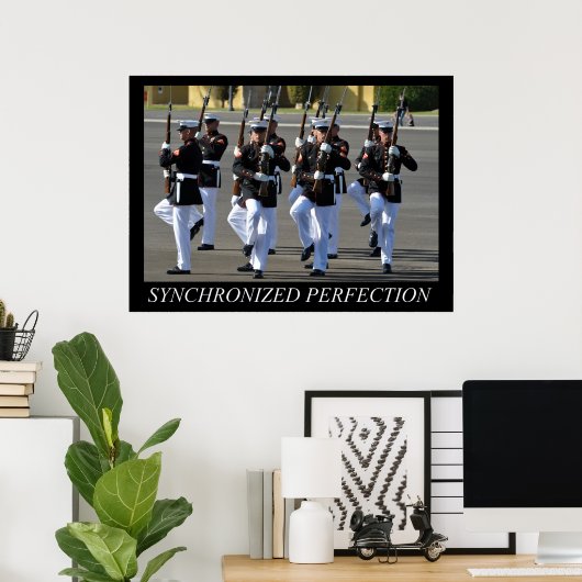 Silent Drill Platoon (USMC)-Poster Poster (Thuiskantoor)