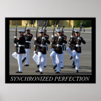 Silent Drill Platoon (USMC)-Poster