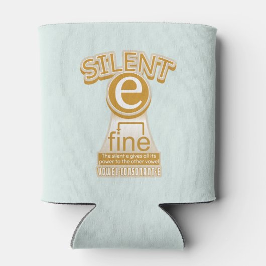 Silent E English Language Phonics Rule Blikjeskoeler (Achterkant)