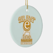 Silent E English Language Phonics Rule Keramisch Ornament (Rechts)