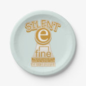 Silent E English Language Phonics Rule Papieren Bordje (Voorkant)