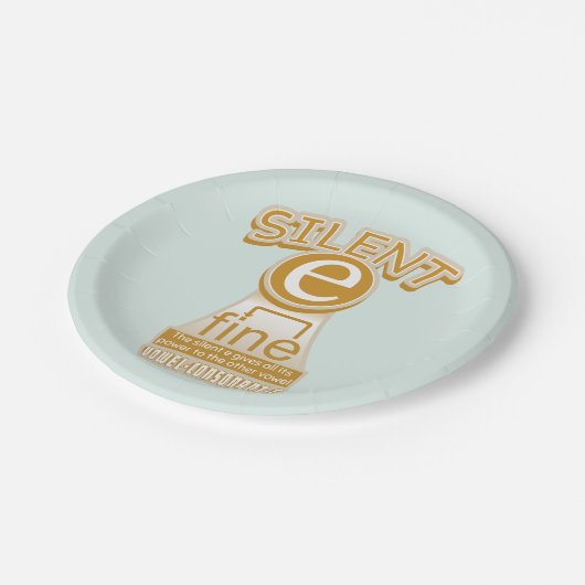 Silent E English Language Phonics Rule Papieren Bordje (Gekanteld)