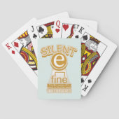 Silent E English Language Phonics Rule Pokerkaarten (Achterkant)