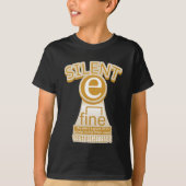 Silent E English Language Phonics Rule T-shirt (Voorkant)