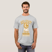 Silent E English Language Phonics Rule T-shirt (Voorkant volledig)