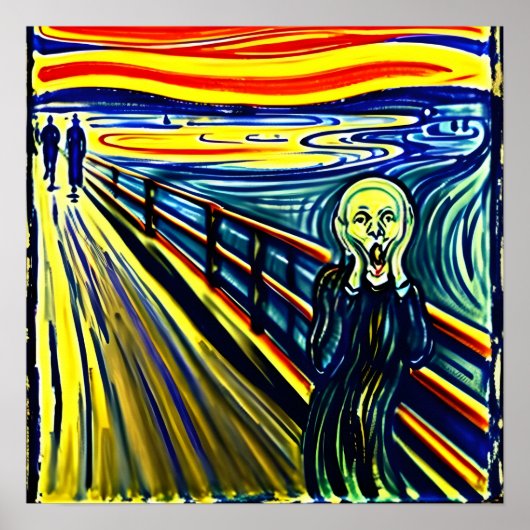 Silent Echoes: De Schreeuw van Edvard Munch onthul Poster (Voorkant)