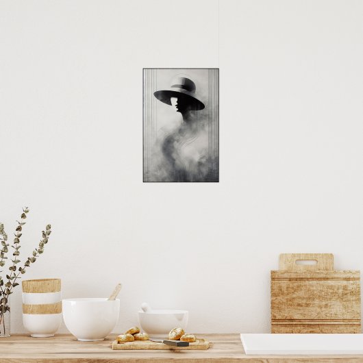 Silent Elegance Abstract Poster (Keuken)