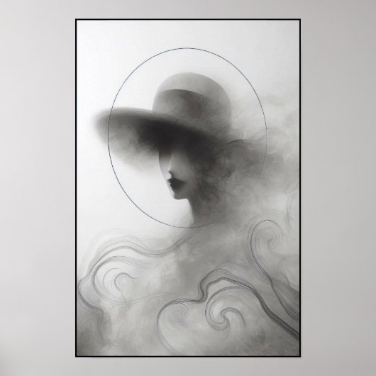 Silent Elegance Abstract Poster (Voorkant)