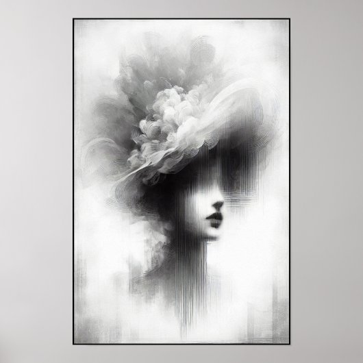 Silent Elegance Abstract Poster (Voorkant)