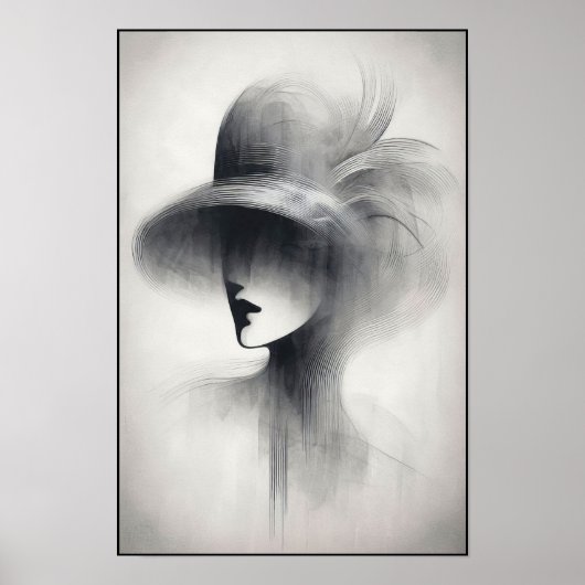 Silent Elegance Abstract Poster (Voorkant)