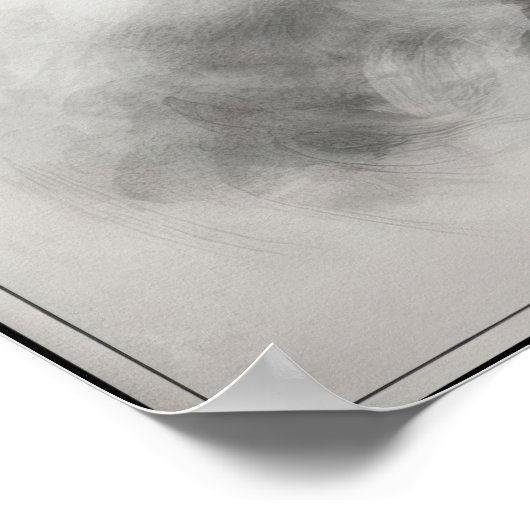 Silent Elegance Abstract Poster (Hoek)