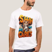Silent Feline Desinterest T-shirt (Voorkant)