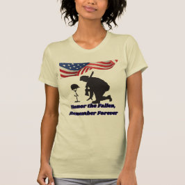 Silent fields of honor creme t-shirt