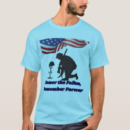 Silent fields of honor pale blue t-shirt