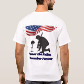 Silent fields of honor white t-shirt (Achterkant)