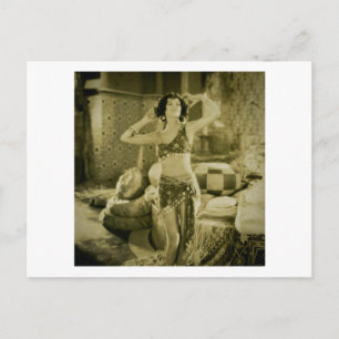 Silent Film Era Beauty Sterevoview-kaart Briefkaart