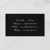 Silent Film Intertitle Visitekaartje (Achterkant)