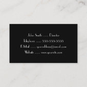 Silent Film Intertitle Visitekaartje (Achterkant)