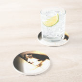 Silent Film Star  1920s-portret Zandsteen Onderzetter (Zijkant)